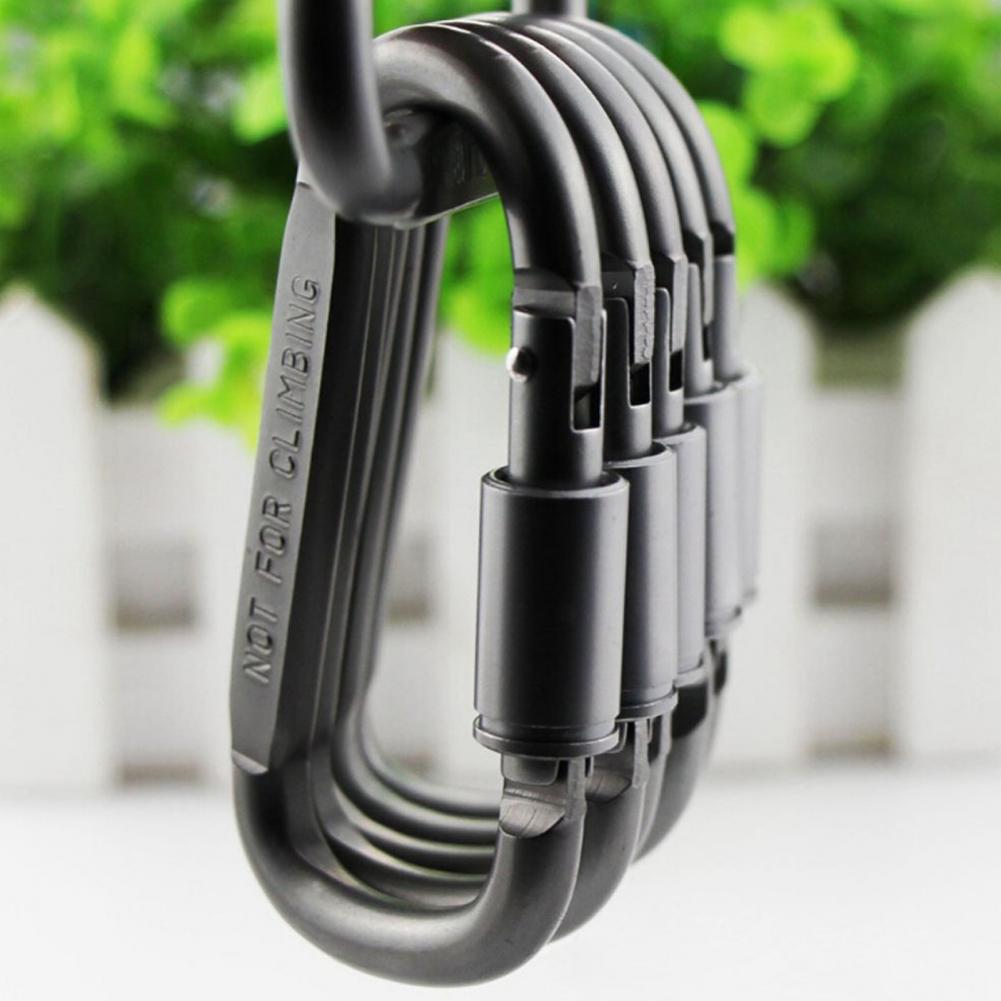 Carabiner Locking D - Mini Carabiner Clips 6pcs Locking Carabiners