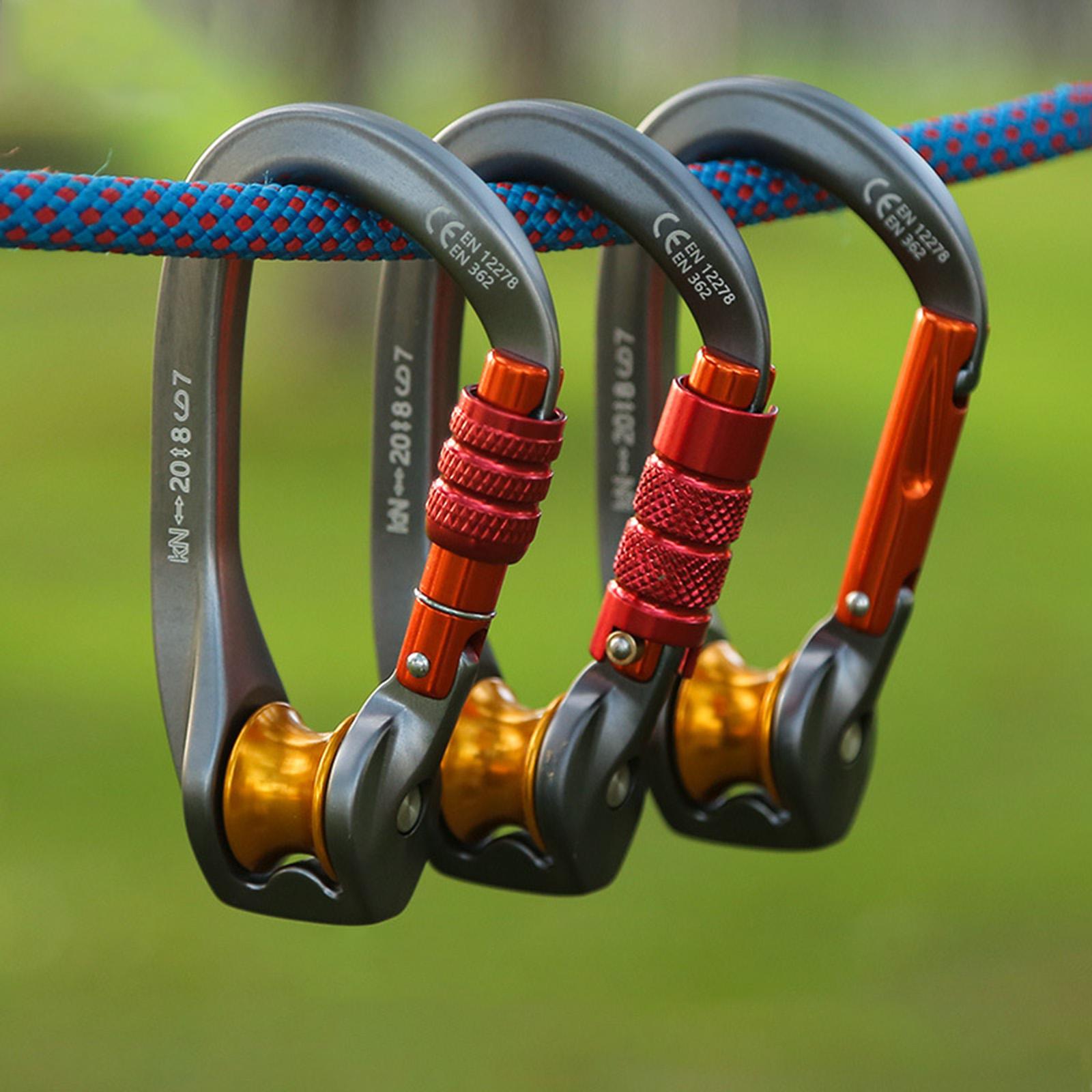 Carabiner Locking D - Locking Carabiner Mountaineering Equipment, D-Ring Climbing