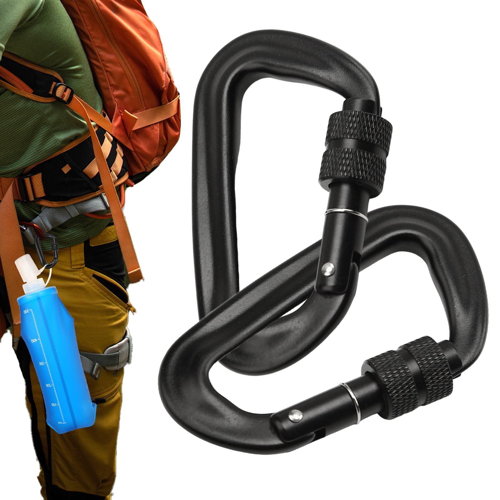 Carabiner Locking D - 12kN Heavy Duty Locking D Ring