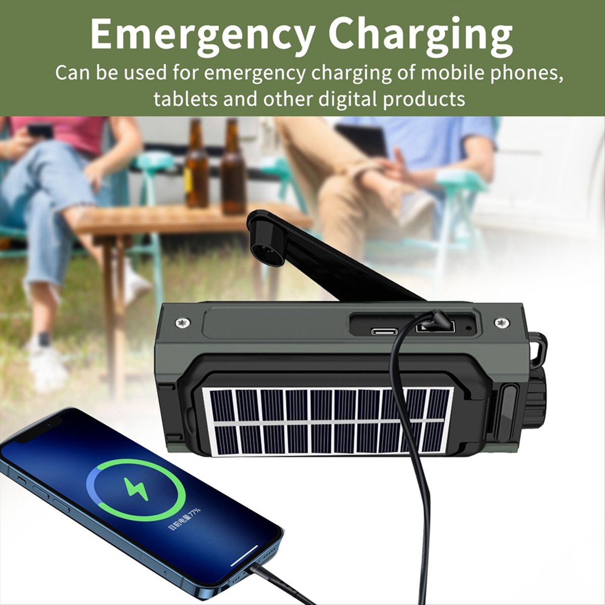Emergency Radio Solar - A26Z Portable Solar Radio, Emergency Hand