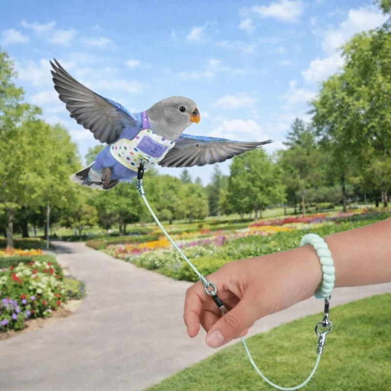 Outdoor Adventure Training - Escape Proof Parrot Harness Leash Soft