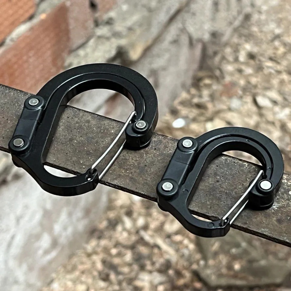 Carabiner Locking D - Camping Hybrid Gear Clip D-type Carabiner