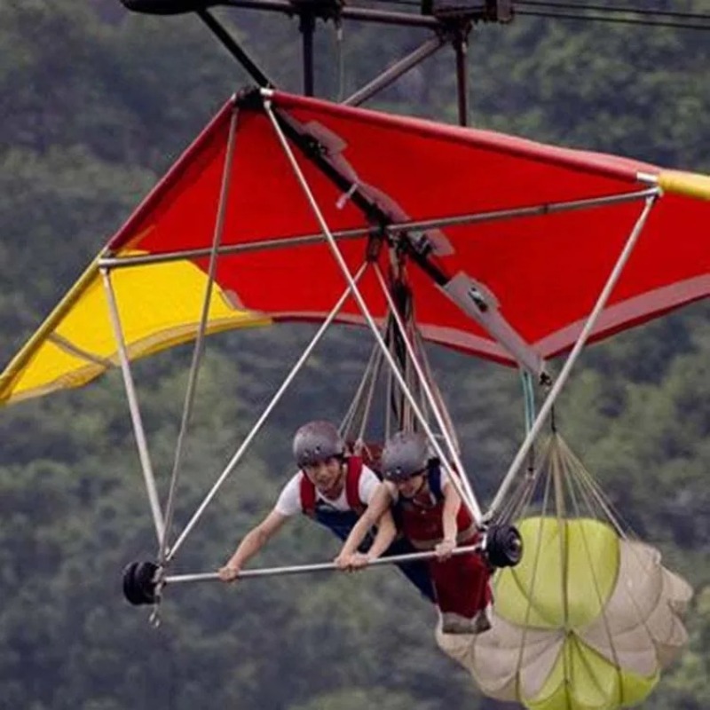 Outdoor Adventure Ziplines & Waterfall - Outdoor Gliding Zipline Swinging Thrilling Adventure