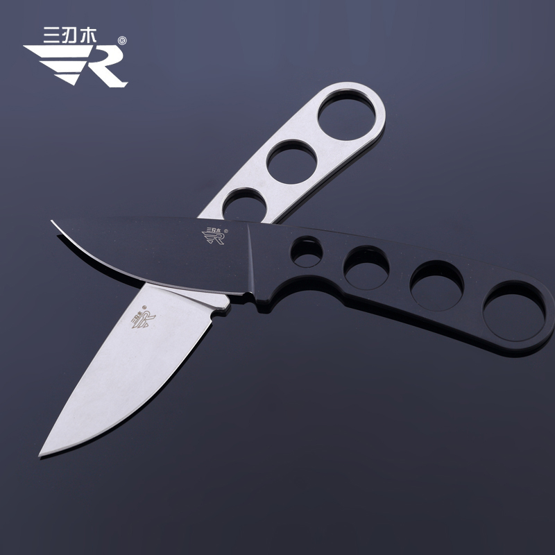 Survival Knife Full Tang - Sanrenmu 7130 Fixed Blade Neck Knife