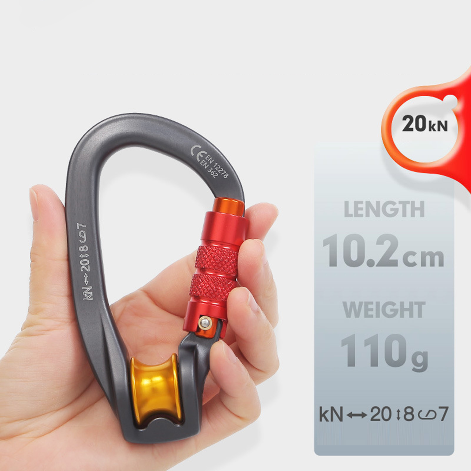 Locking Carabiner Mountaineeri - đánh giá và giá Carabiner Locking D