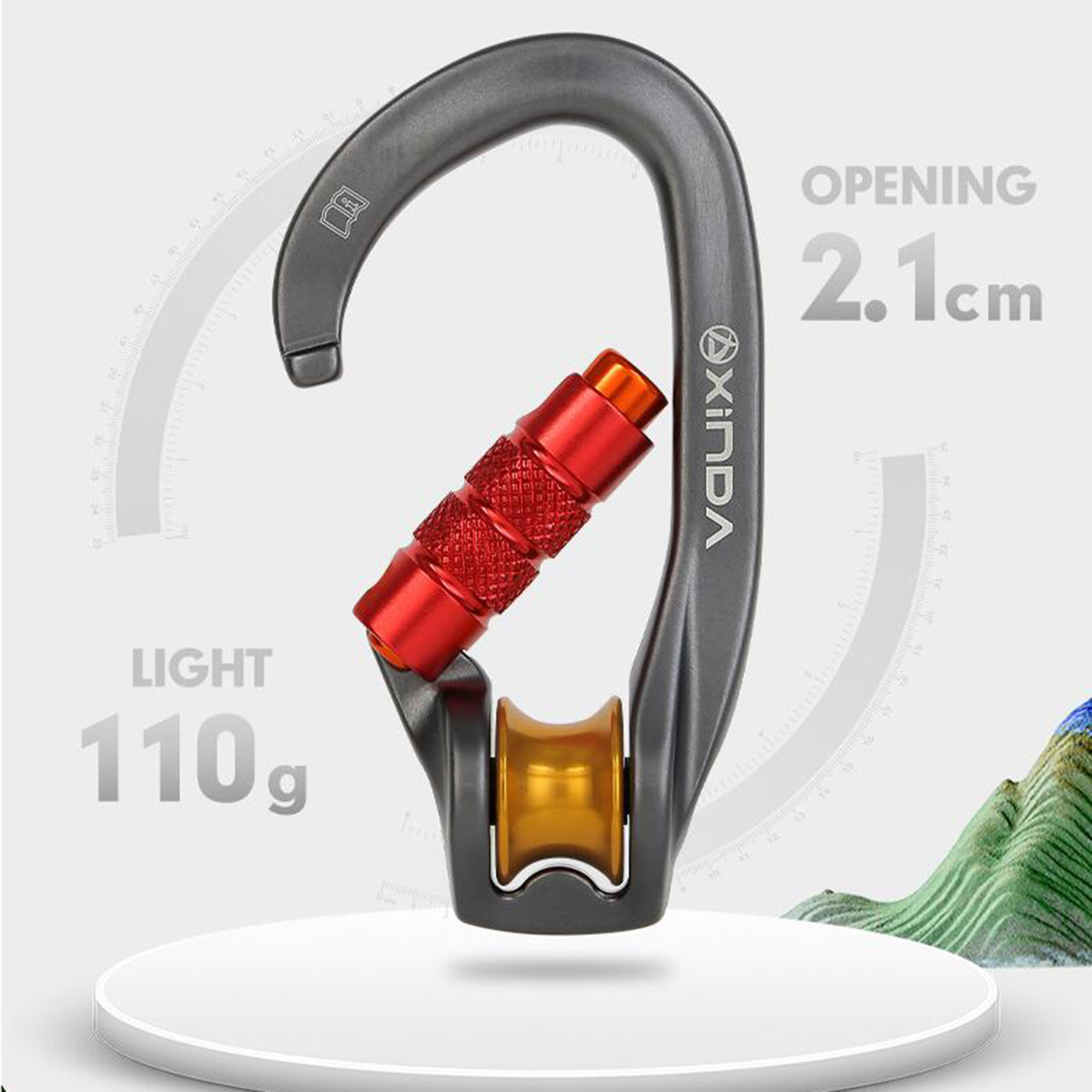 Locking Carabiner Mountaineeri - đánh giá và giá Carabiner Locking D