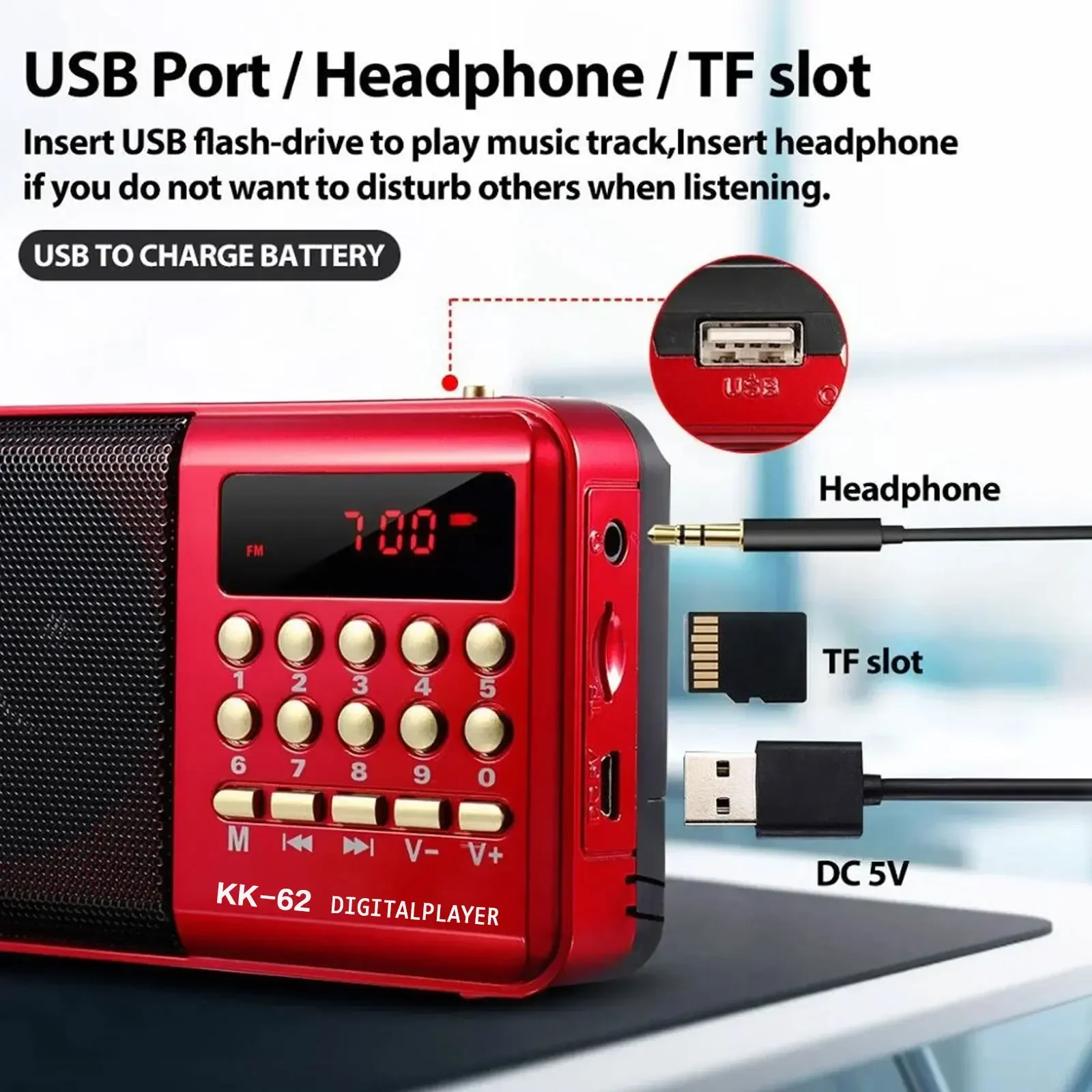 Portable Rechargeable Mini FM  - đánh giá và giá Emergency Radio Solar
