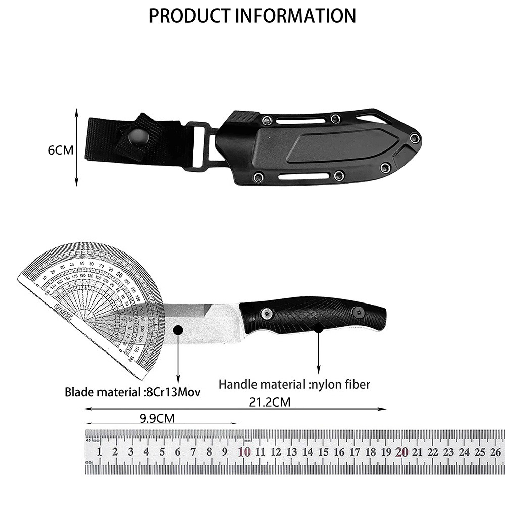 1083 Portable Outdoor Fixed Kn - đánh giá và giá Survival Knife Full Tang