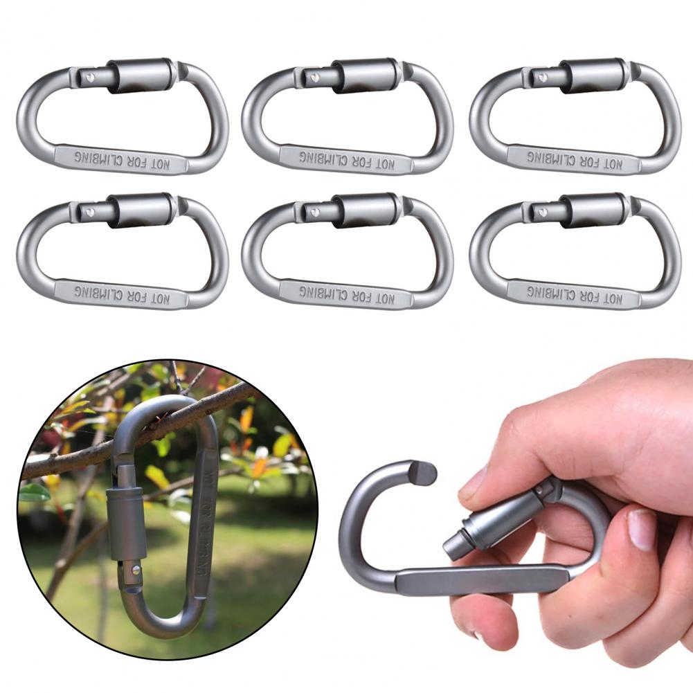 Mini Carabiner Clips 6pcs Lock - đánh giá và giá Carabiner Locking D