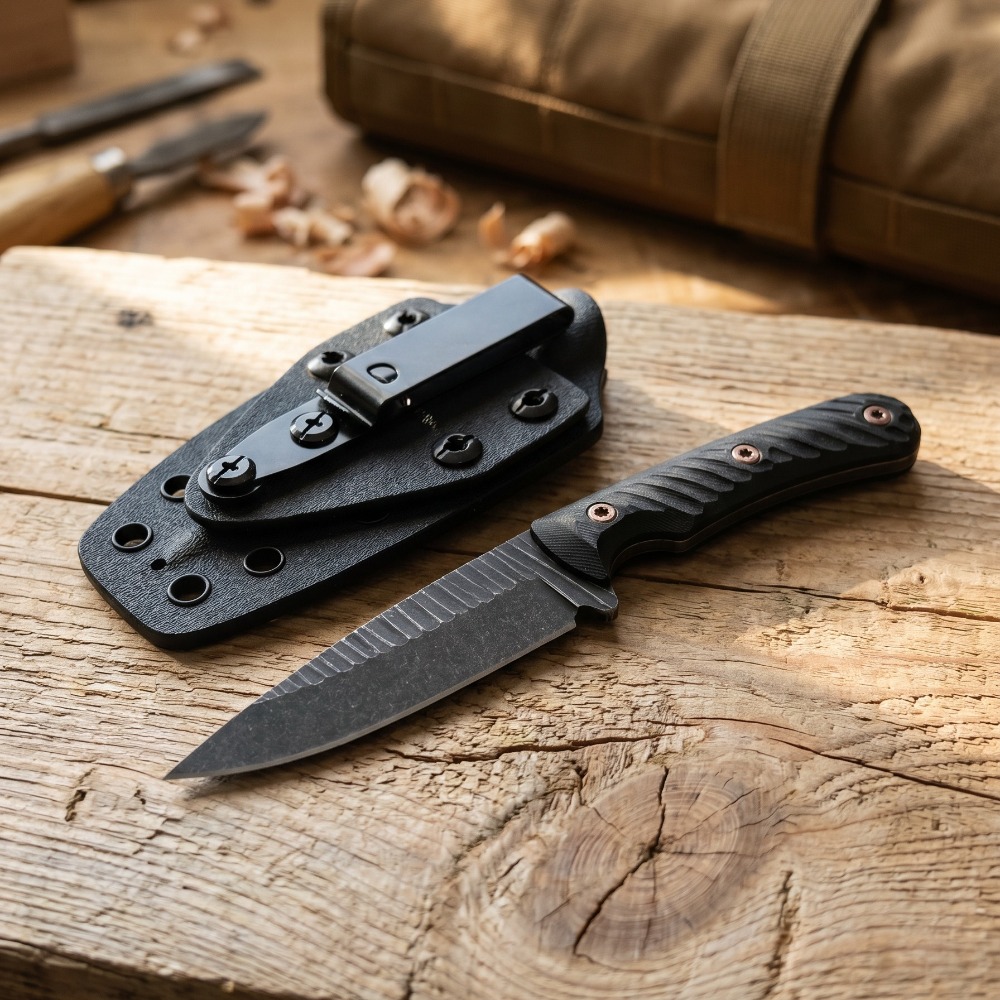 Full Tang Bushcraft Knife D2 B - đánh giá và giá Survival Knife Full Tang