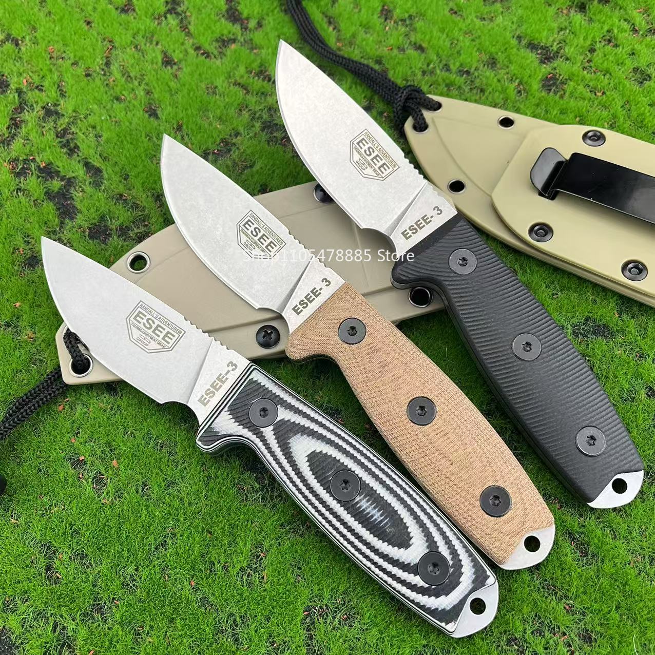 Practical Cutting Knife ESEE-3 - đánh giá và giá Survival Knife Full Tang
