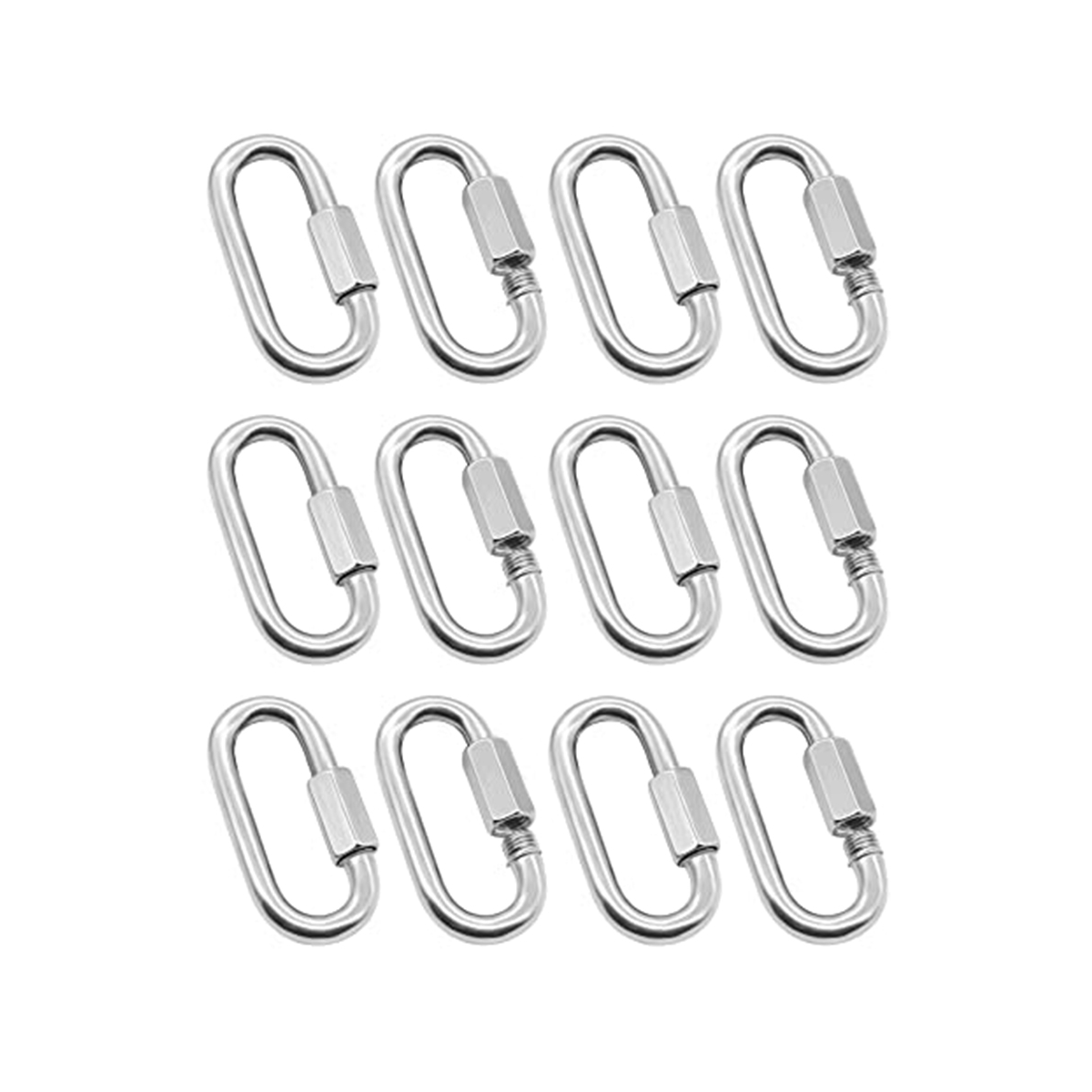 12 Pack Quick Link 5/32 Inch H - đánh giá và giá Carabiner Locking D