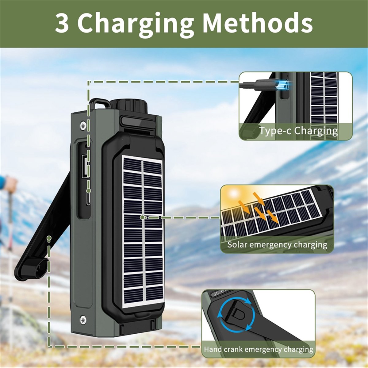 A26Z Portable Solar Radio, Eme - đánh giá và giá Emergency Radio Solar