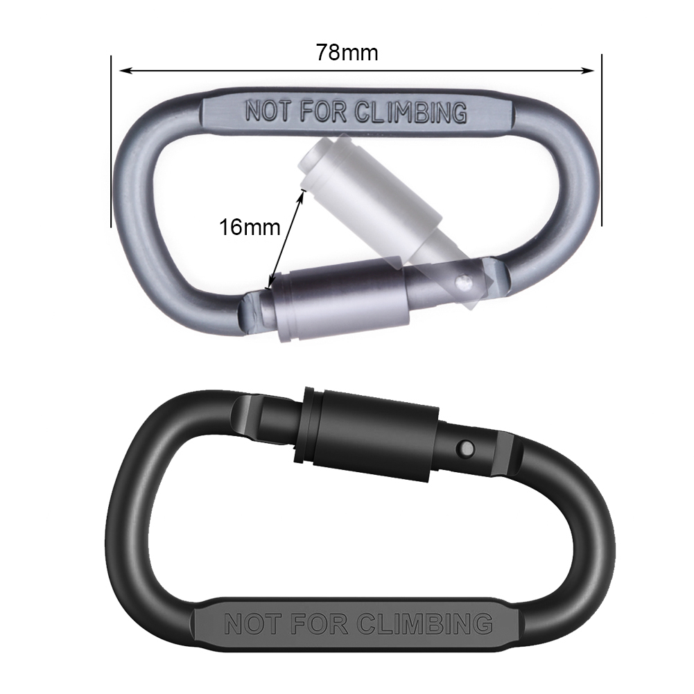 D-ring Locking Carabiner Clip  - đánh giá và giá Carabiner Locking D
