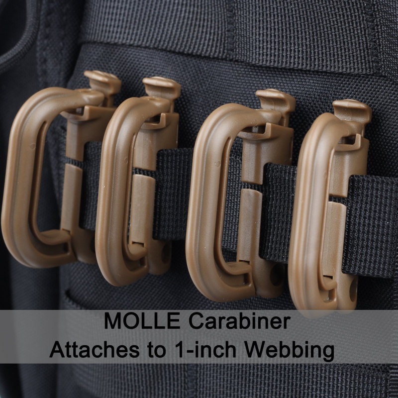 5Pcs Plastic D-Ring Tactical B - đánh giá và giá Carabiner Locking D