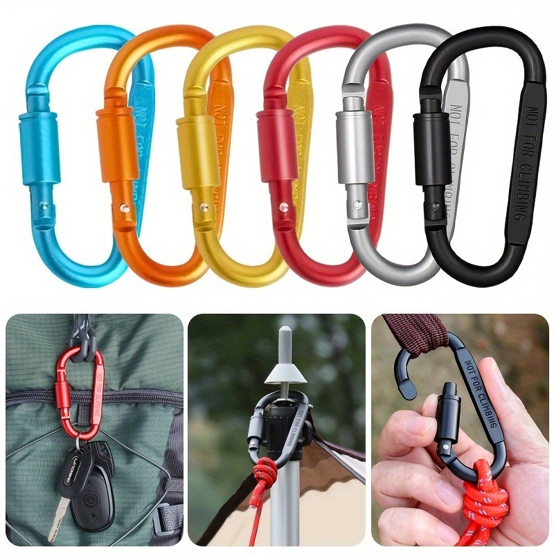 1/4pcs Aluminum Alloy Carabine - đánh giá và giá Carabiner Locking D