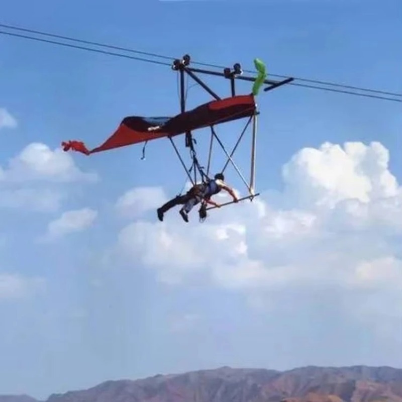 Outdoor Gliding Zipline Swingi - đánh giá và giá Outdoor Adventure Ziplines & Waterfall
