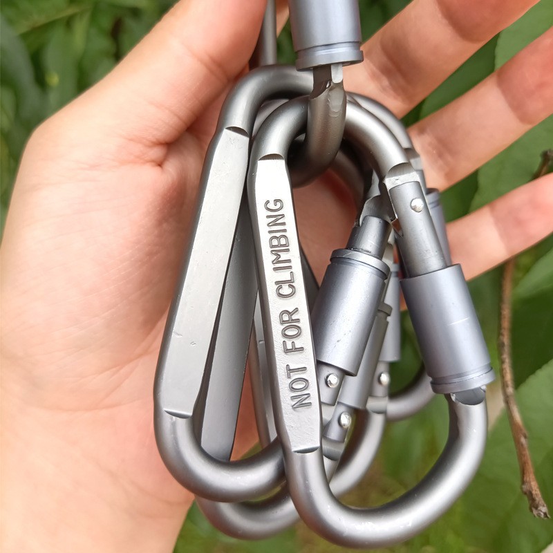 6Pcs Aluminum Carabiner Clip D - đánh giá và giá Carabiner Locking D