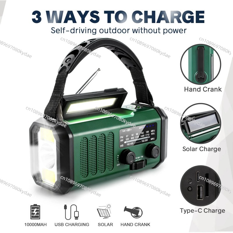10000/20000mAh Battery Emergen - đánh giá và giá Emergency Radio Solar
