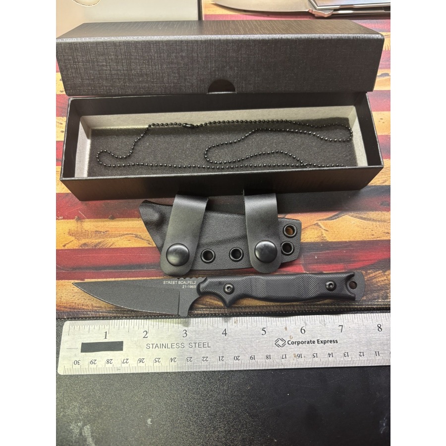 TOPS Street Scalpel 2 Knife Ca - đánh giá và giá Survival Knife Full Tang