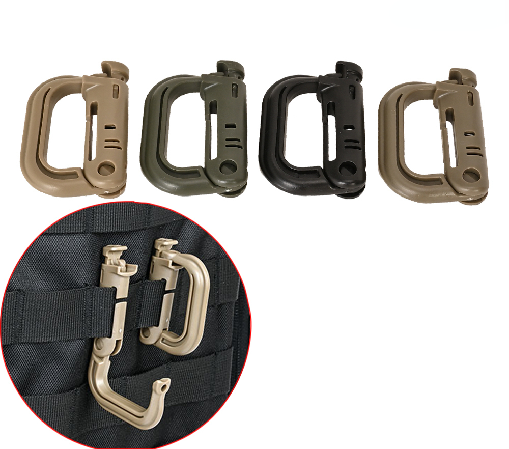 Tactical D Locking Ring 2 pcs  - đánh giá và giá Carabiner Locking D