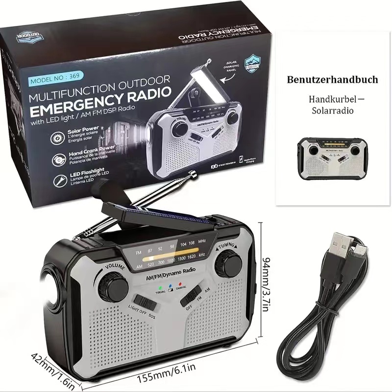 Solar Radio, AM/FM Portable Cr - đánh giá và giá Emergency Radio Solar
