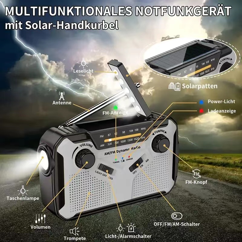 Solar Radio, AM/FM Portable Cr - đánh giá và giá Emergency Radio Solar