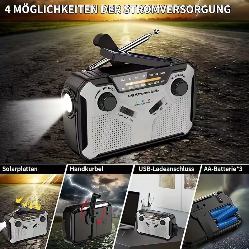Solar Radio, AM/FM Portable Cr - đánh giá và giá Emergency Radio Solar
