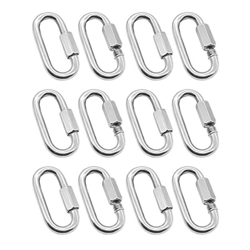 ABJS 12 Pack Quick Link 5/32 I - đánh giá và giá Carabiner Locking D