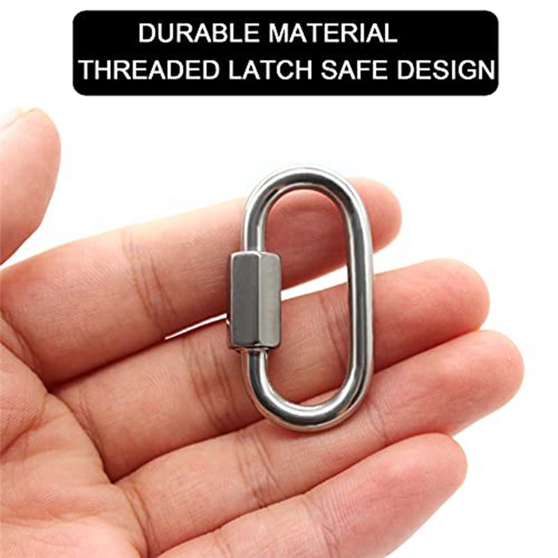 ABJS 12 Pack Quick Link 5/32 I - đánh giá và giá Carabiner Locking D