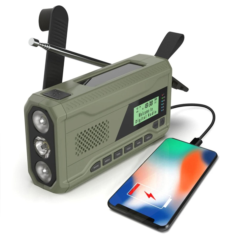 DAB/FM Bluetooth Radio Outdoor - đánh giá và giá Emergency Radio Solar