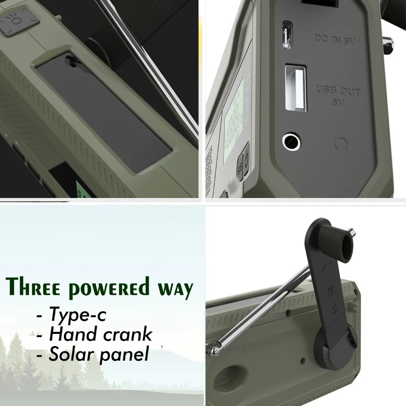 DAB/FM Bluetooth Radio Outdoor - đánh giá và giá Emergency Radio Solar